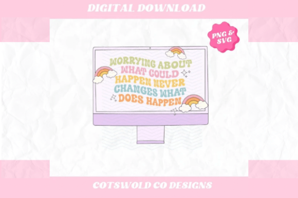 Download Retro Positivity Computer Y2K SVG PNG - Premium Resources