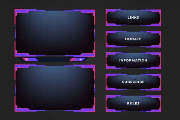 Download Live Streaming Frame Decoration Vector - Live streaming Collection