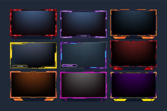 Download Gaming Screen Frame Overlay Bundle - Screen Collection